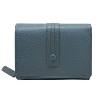 Florence Damen-Portemonnaie taubenblau Echtleder Geldbörse OPF106H3