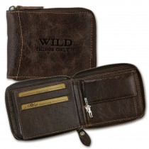 Wild Things Only Börse braun Portemonnaie Geldbeutel Leder RFID Schutz OPJ112N