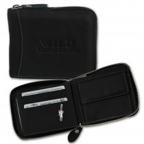 Wild Things Only Börse schwarz Portemonnaie Geldbeutel Leder RFID Schutz OPJ112S