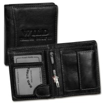 Wild Things Only Leder schwarz RFID Schutz klein Brieftasche OPJ115S