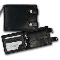 Bag Street Bikerbörse quer Leder schwarz Herren Brieftasche OPJ124S