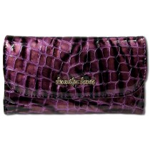 Jennifer Jones Börse Portemonnaie Croco Leder lila OPJ713V
