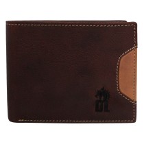 DrachenLeder braun Echtleder Portemonnaie Brieftasche Herren OPO001N5