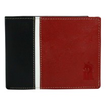 DrachenLeder schwarz rot Echtleder Portemonnaie Brieftasche Herren OPO004R6
