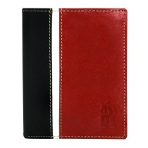 DrachenLeder schwarz rot Echtleder Portemonnaie Brieftasche Herren OPO005R6