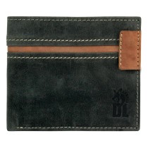 DrachenLeder Vintage grau Echtleder Portemonnaie Brieftasche Herren OPO008K6