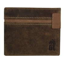 DrachenLeder Vintage braun Echtleder Portemonnaie Brieftasche Herren OPO010N5