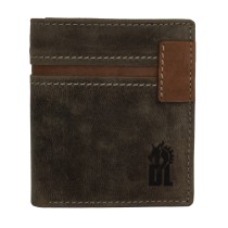DrachenLeder braun Echtleder Portemonnaie Brieftasche Herren OPO011N5