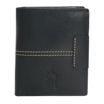 DrachenLeder schwarz Echtleder Portemonnaie Brieftasche Herren OPO013S1