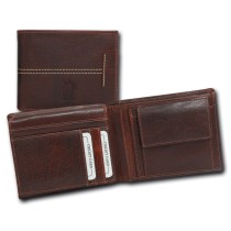 DrachenLeder braun Echtleder Portemonnaie Brieftasche Herren OPT101N