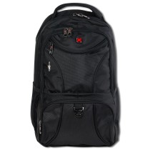 Travel N Meet Laptoprucksack, Notebooktasche gepolstert schwarz ORD4203S