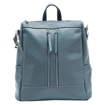 Florence Rucksack Damen Echtleder Cityrucksack taubenblau ORF100M