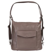 Florence Rucksack Damen Echtleder Tasche/Rucksack grau ORF103K2