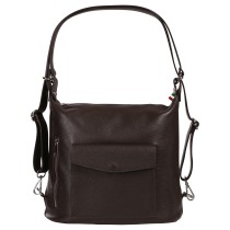 Florence Rucksack Damen Echtleder Tasche/Rucksack dunkelbraun ORF103N6