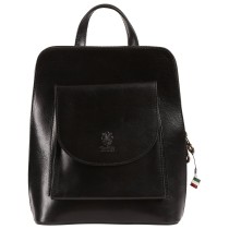 Florence Rucksack Damen Echtleder Cityrucksack schwarz ORF105S1