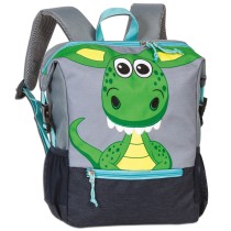 Fabrizio Go Green Kinderrucksack Drache Polyester, recycelt grau ORI220J