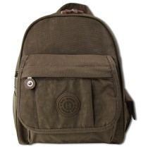 Bag Street Rucksack Crinkle Nylon braun trendiger Damen Cityrucksack ORJ201N
