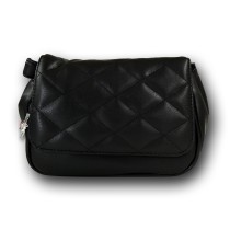 New Bags 2in1 gesteppte Gürteltasche Kunstleder schwarz OTD5025S