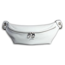 Glüxklee Gürteltasche Bauchtasche hellgrau Kunstleder Damen Belt Bag OTD5029K