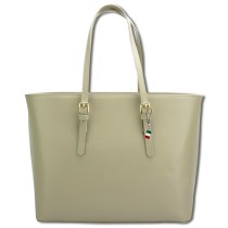 Florence Echtleder Damen taupe Businesstasche Shopper OTF127K