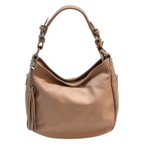 Florence Echtleder Hobo Bag Damen rosa OTF134A
