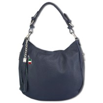 Florence Echtleder Hobo Bag Damen blau OTF134B