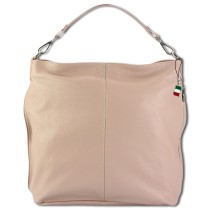 Florence Echtleder Schultertasche Hobo Bag Damen rosa Umhängetasche OTF138A