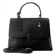 Florence Damen Handtasche Echtleder schwarz OTF153S