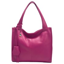 Florence Echtleder Hobo Bag Damen fuchsia OTF155P