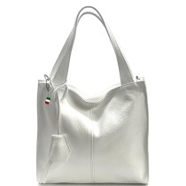 Florence Echtleder Hobo Bag Damen weiß OTF155W