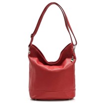 Florence Echtleder Hobo Bag Damen rot OTF159R