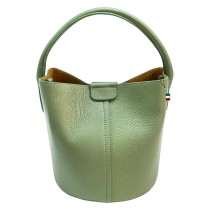 Florence Damen Umhängetasche Leder Tasche hellgrün OTF169L3