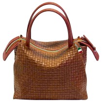 Florence Damen Umhängetasche Leder Tasche braun OTF170C1