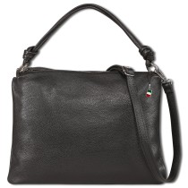 Florence Damen Schultertasche Leder Tasche schwarz OTF173S1