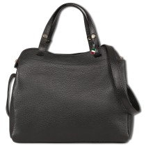 Florence Damen Handtasche Leder Tasche schwarz OTF174S1
