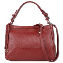 Florence Damen Schultertasche Hobo Bag Leder Tasche dunkelrot OTF176D6