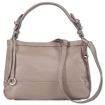 Florence Damen Schultertasche Hobo Bag Leder Tasche grau OTF176K5