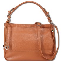Florence Damen Schultertasche Hobo Bag Leder Tasche hellbraun OTF176N2