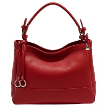 Florence Damen Schultertasche Hobo Bag Leder Tasche rot OTF176R3