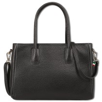 Florence Damen Handtasche Leder Tasche schwarz OTF177S1