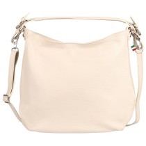 Florence Damen Schultertasche Leder Tasche beige OTF187I2