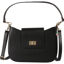 Florence Damen Schultertasche Leder Tasche schwarz OTF189S1