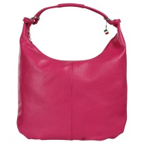 Florence Damen Schultertasche Hobo Bag Leder Tasche fuchsia OTF190P4