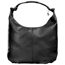 Florence Damen Schultertasche HoboBag Leder Tasche schwarz OTF190S1