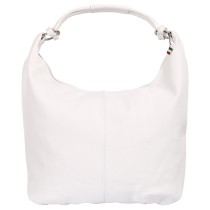 Florence Damen Schultertasche Hobo Bag Leder Tasche weiß OTF190W1