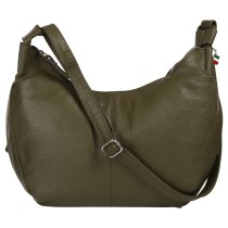 Florence Damen Umhängetasche Leder Tasche schwarz OTF192G5