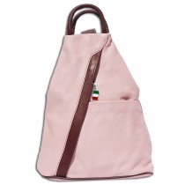 Florence Rucksack Echtleder rosa Damen Rucksacktasche OTF604A