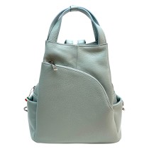 Florence Rucksack Damen Echtleder Cityrucksack hellblau OTF613H