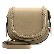 Florence Damen Satteltasche Echtleder taupe OTF806C