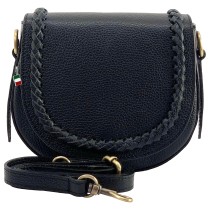 Florence Damen Satteltasche Echtleder schwarz OTF806S
